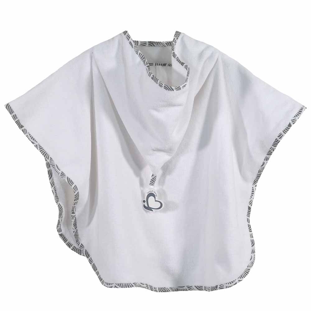 Me - Organic Baby Poncho Art Deco - Grey