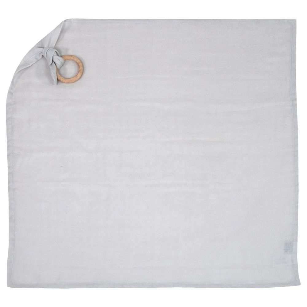 Me - Organic Teething Ring Muslin Blanket - Mist