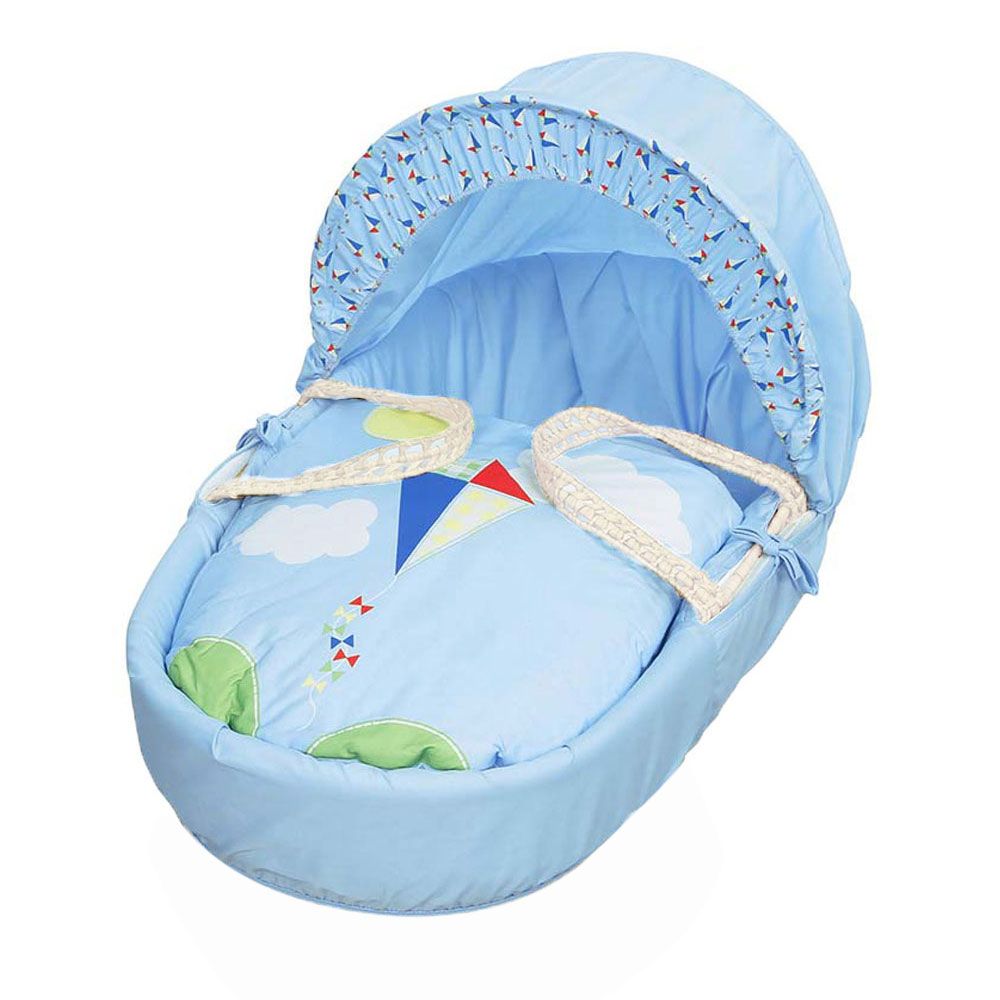 Kinder Valley - High Flyer Moses Basket Bedding Set - Blue