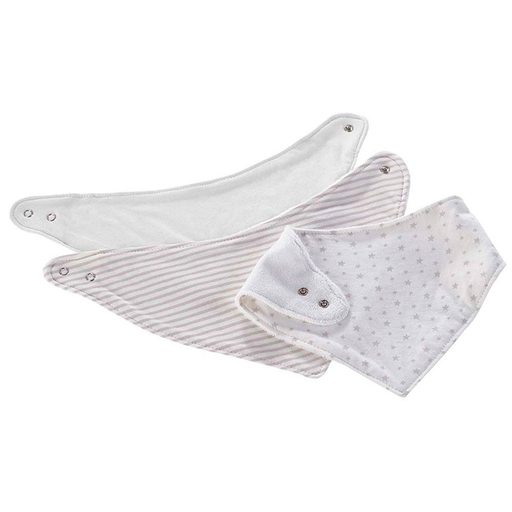 Kinder Valley - Bibs Pack of 3 - Grey And White