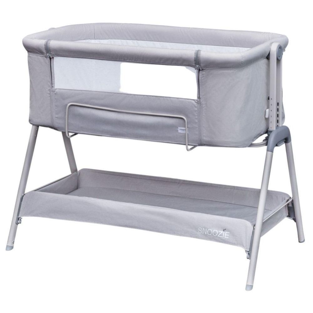 Kinder Valley - Snoozie Bedside Crib - Antarctica Grey