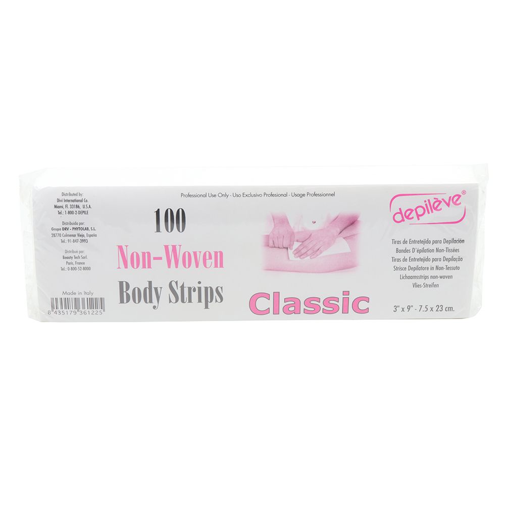 Depileve - 100 Non-Woven Body Strips Wax Classic