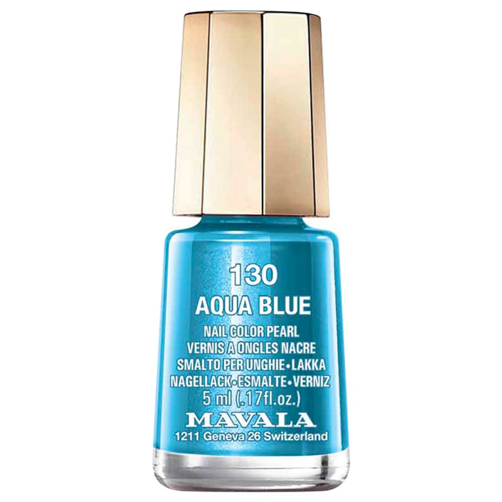 Mavala - Nail Polish M.Color Aqua Blue 5ml - Blue