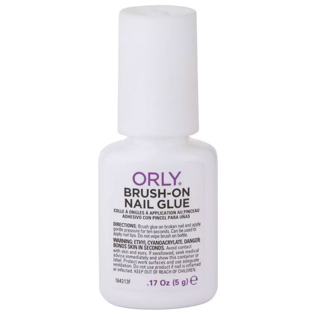 ORLY - Brush On Nail Glue 5g - White