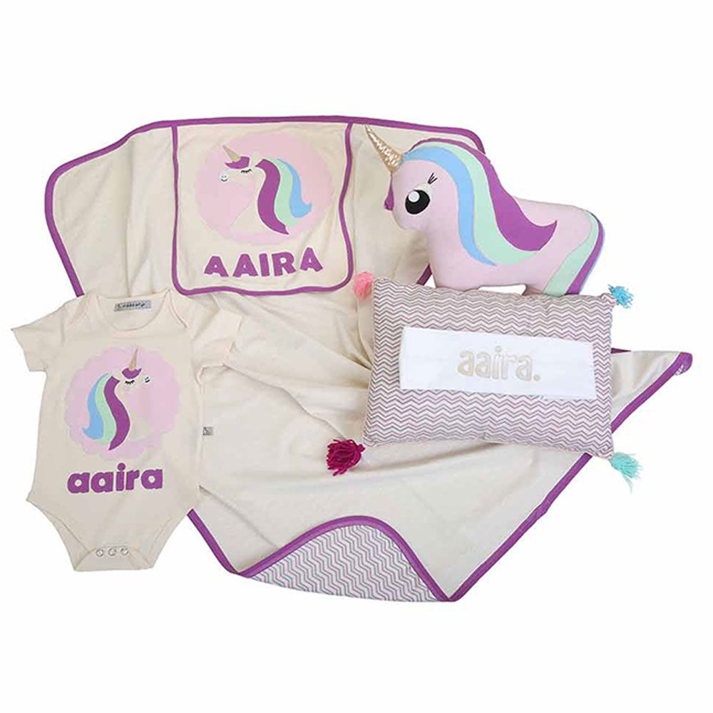 Mi Dulce An'ya - Customized Unicorn 3pc Baby Gift Set