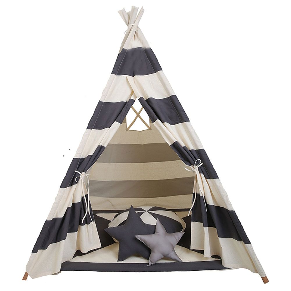 Mi Dulce An'ya - Stripe Teepee Tent 5ft - Grey