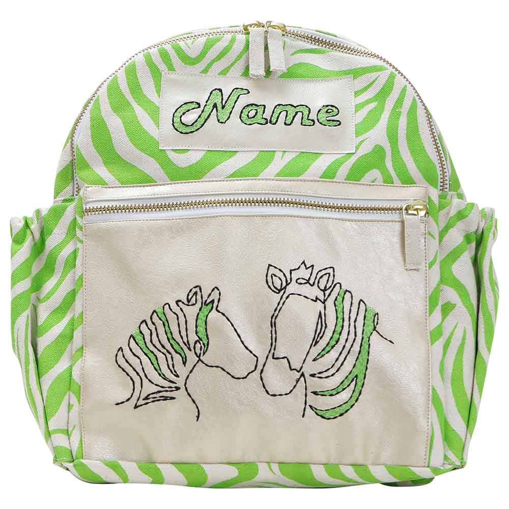 Mi Dulce An'ya - Zebra Embroidered Toddler School Bag