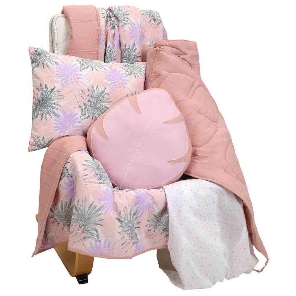 Mi Dulce An'ya - Organic Fern Bedding Set - Pink