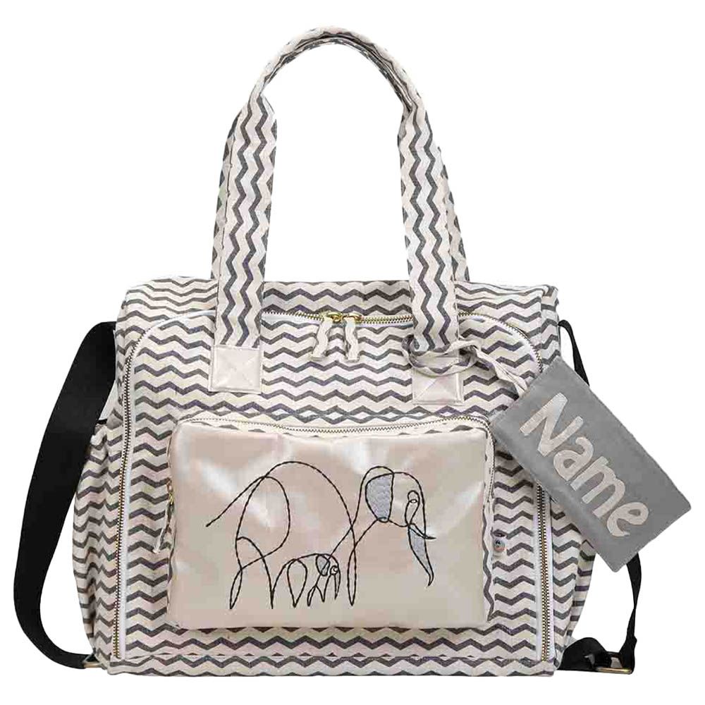 Mi Dulce An'Ya - Organic Printed Diaper Bag - Elephant