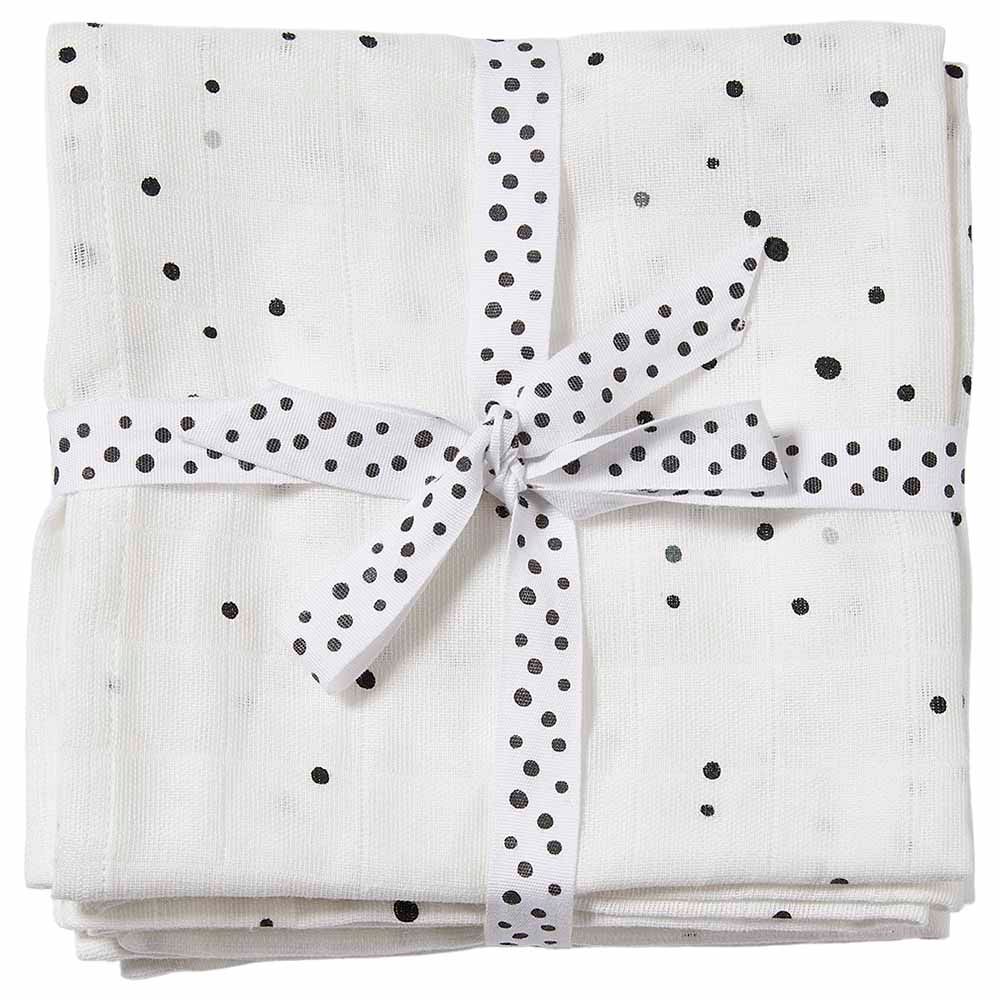 Done By Deer - Burp Cloth, Pack Of 2 - Dreamy Dots, White