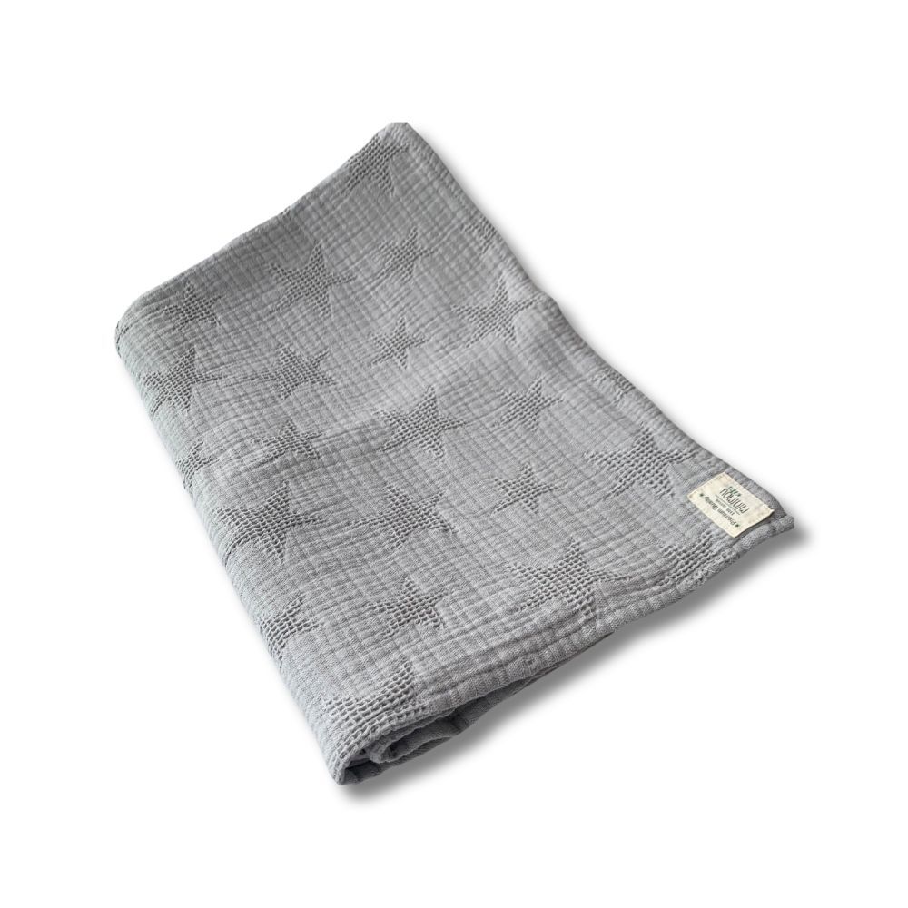 Minimou Kids - Star Blanket - Grey