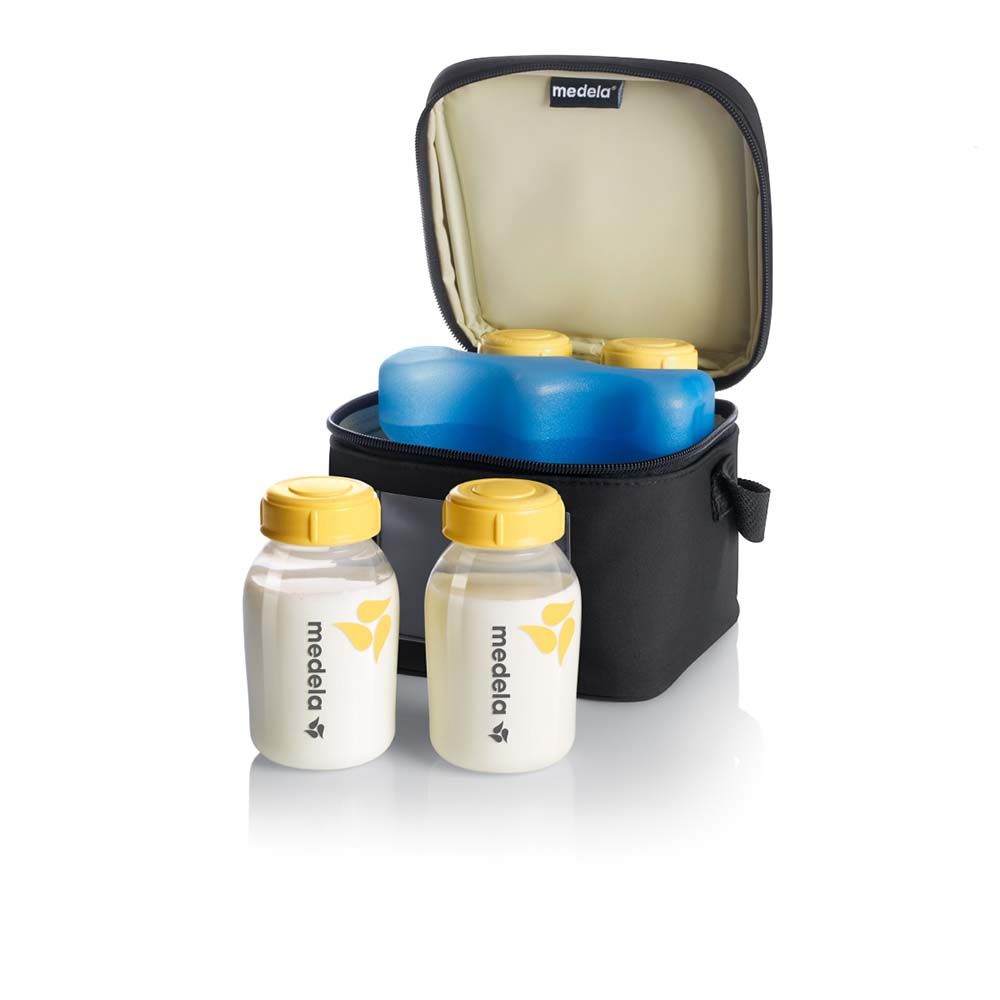 Medela - Breastmilk Feeding Storage Bottles - Cooler Bag - 150ml 4pcs