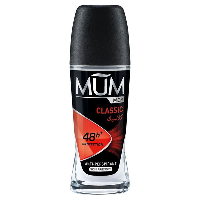 Mum - Deodorant Roll-On 75ml - Men Classic - Black/Red