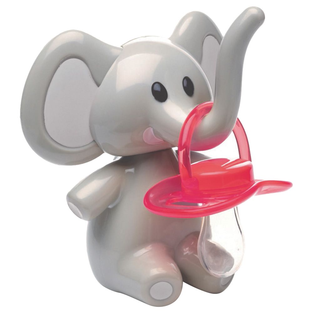 Melii - Elephant Pacifier Holder - Grey Ears