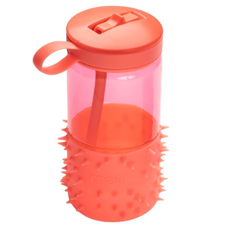 Melii - Spikey Water Bottle - 17Oz - Coral