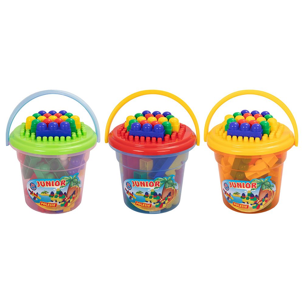 Polesie - Junior Construction Set Bucket 57pcs - Assorted 1pc