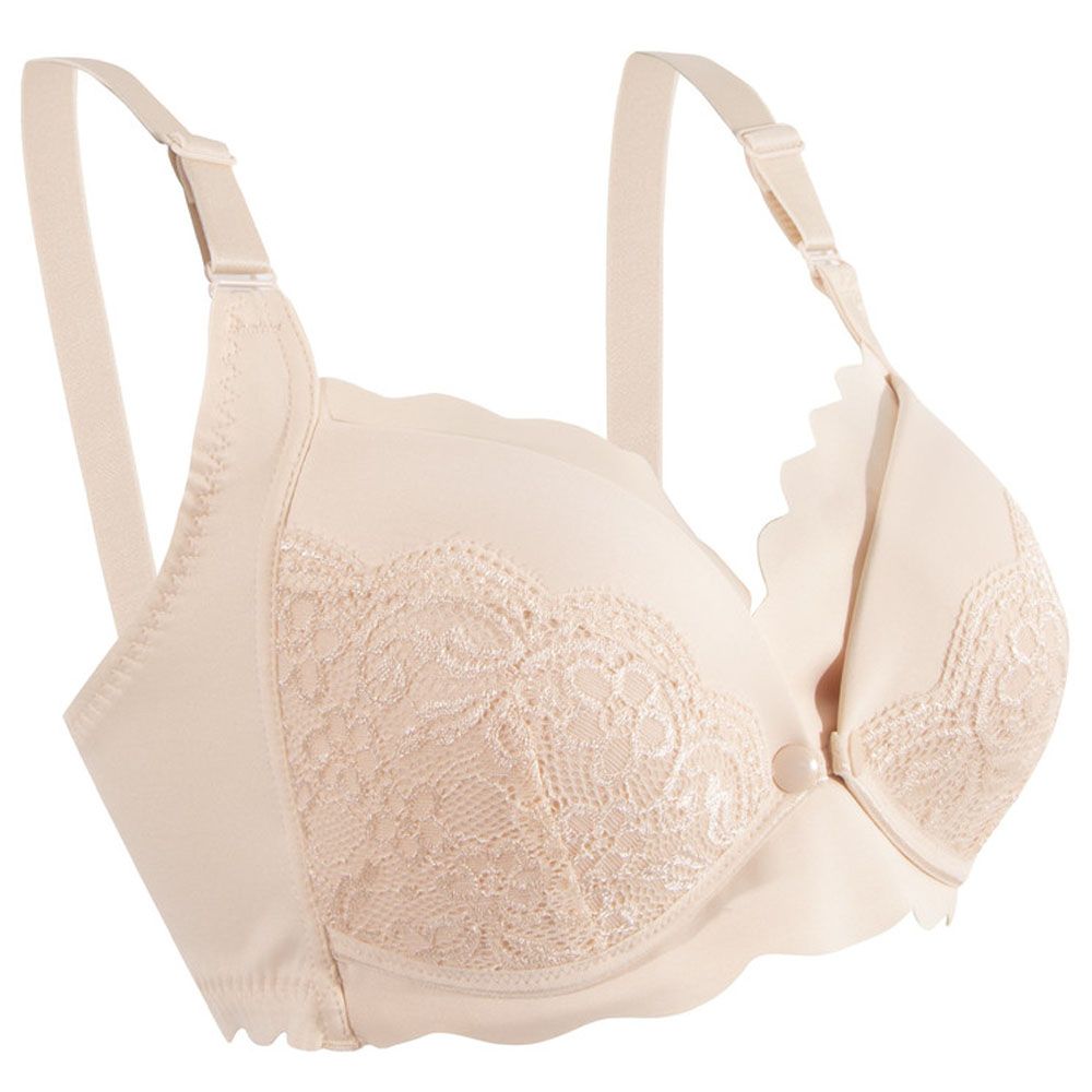 Okus - Elegant Seamless Maternity & Nursing Bra - Beige