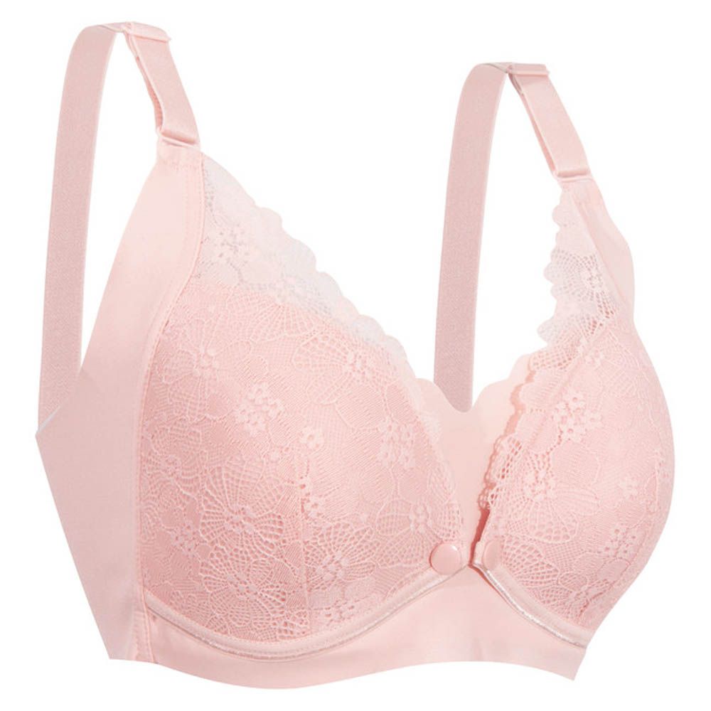 Okus - Pretty Lace Maternity & Nursing Bra - Pink