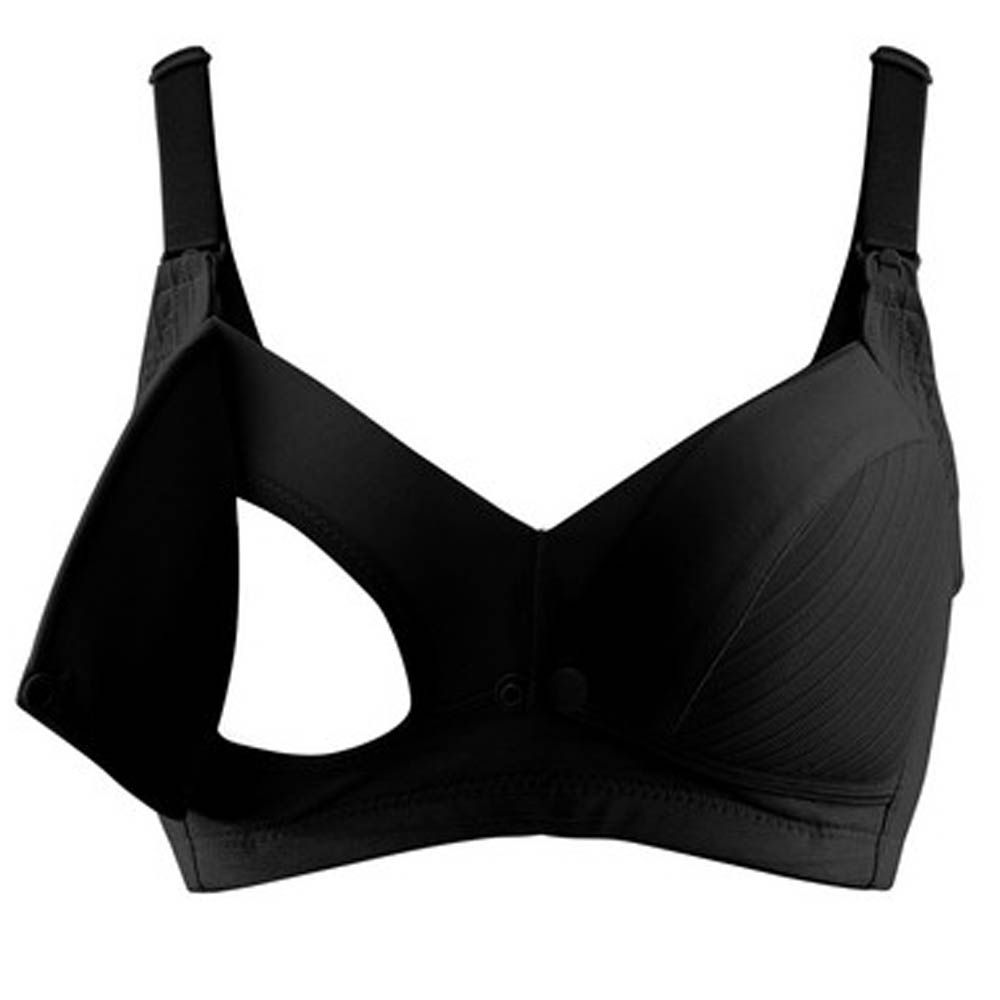 Okus - Comfy Cotton Maternity & Nursing Bra - Black