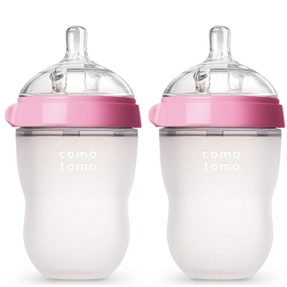 Comotomo - Natural Feel Baby Bottle - Pack of 2 - 250ml - Pink