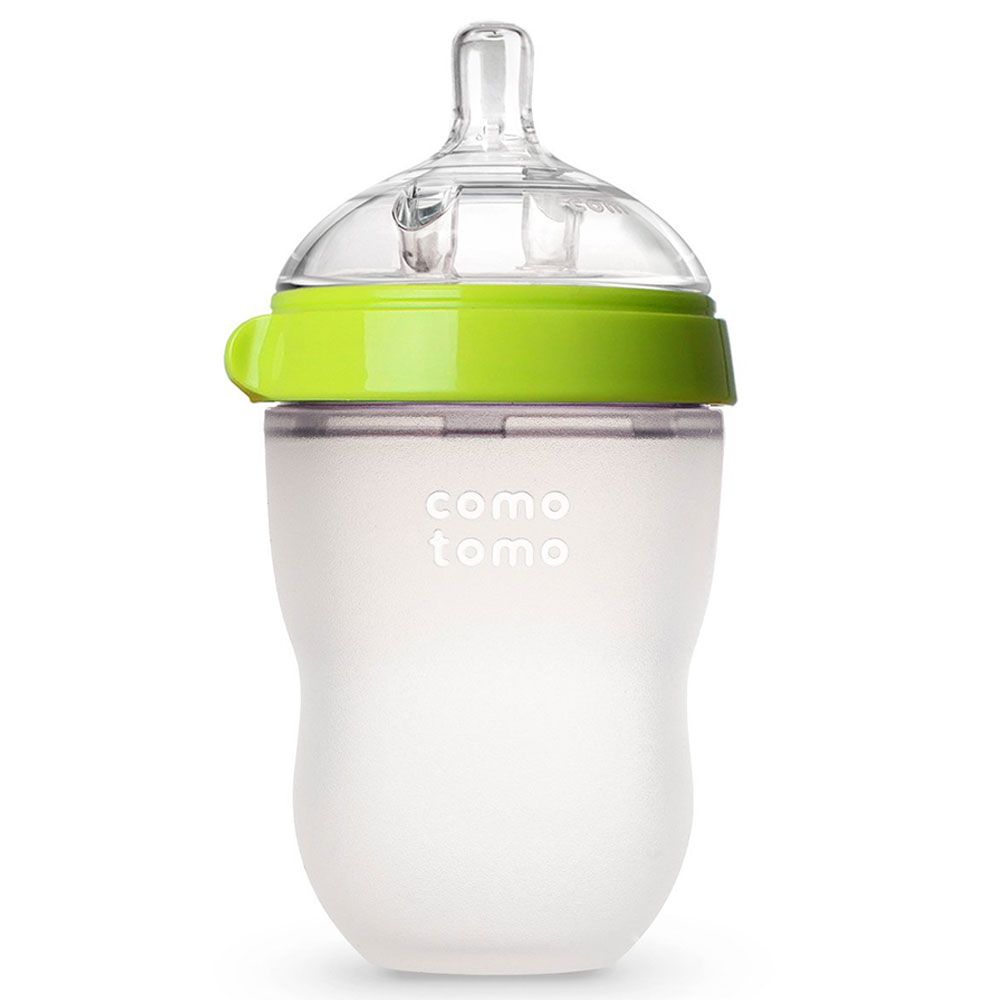 Comotomo - Natural Feel Baby Bottle - Green - 250ml