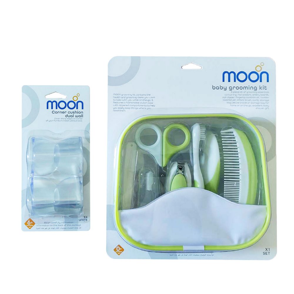 Moon - Baby Grooming Kit & Corner Cusion