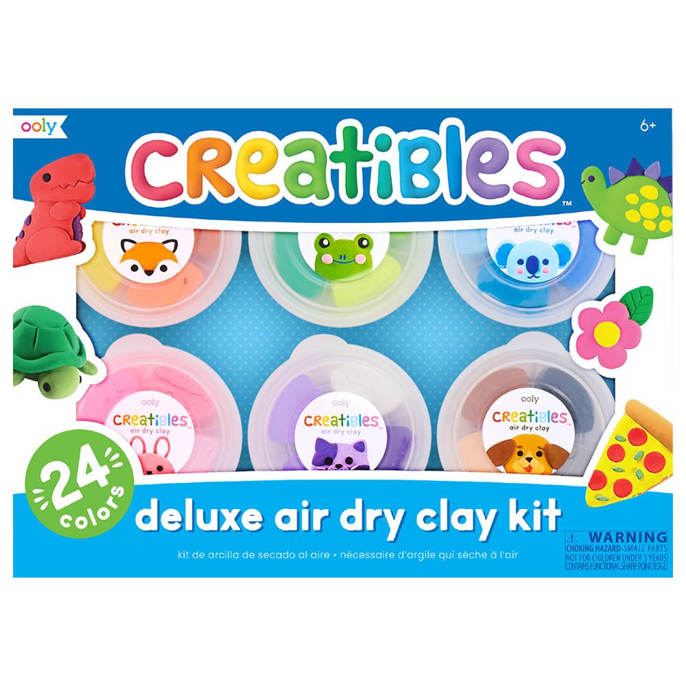 Ooly - Creatibles DIY Air Dry Clay Kit - 27 Pc Set