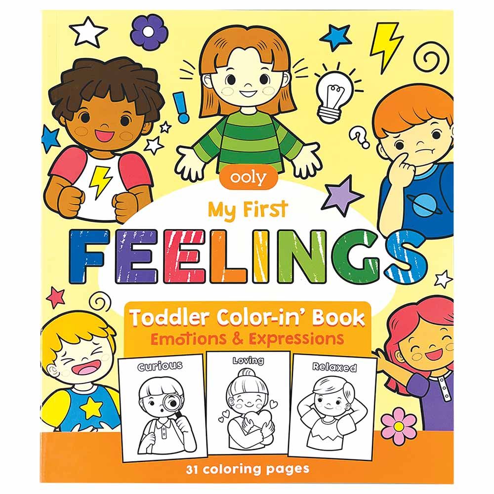 Ooly - Toddler Color-In' Book - Feelings