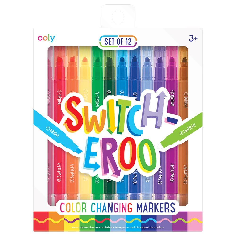 Ooly - Switcheroo Color Changing Markers - Set Of 12