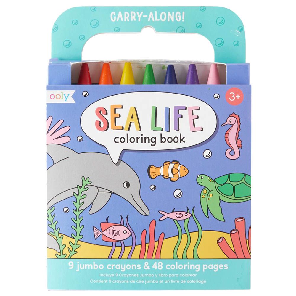 Ooly - Carry Along Colouring Book - Sea Life