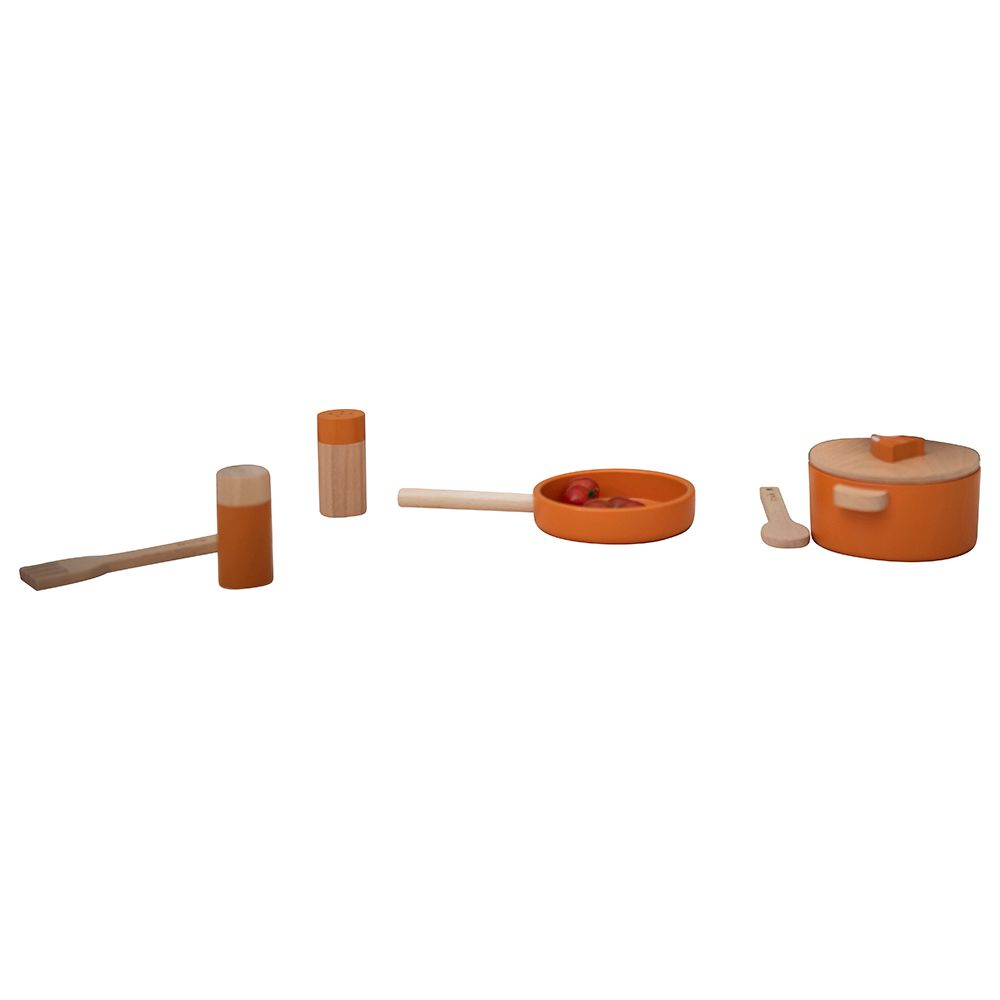 Trixie - Wooden Cooking Set - Mr. Fox - Orange