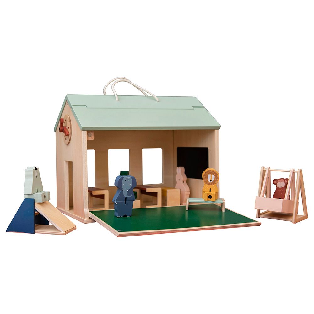 Trixie - Wooden School With Accessories