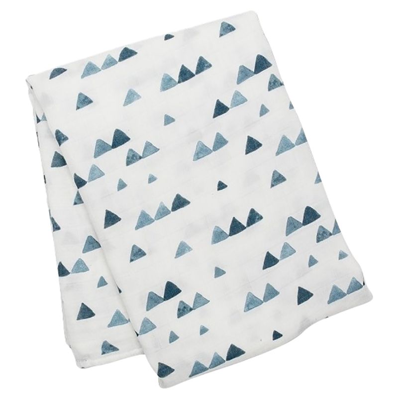 Lulujo - Bamboo Swaddle Blanket Triangles - Navy