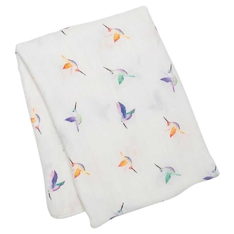 Lulujo - Bamboo Swaddle Blanket Hummingbird