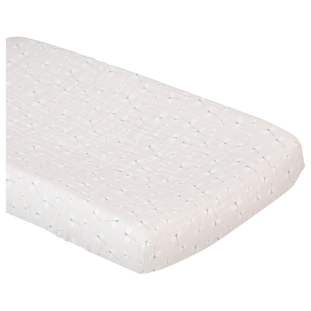 Lulujo - Muslin Change Pad Cover 80 x 40 cm - Dragonfly