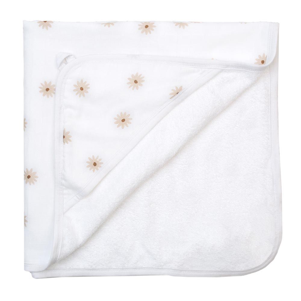 Lulujo - Hooded Towel - Daisies