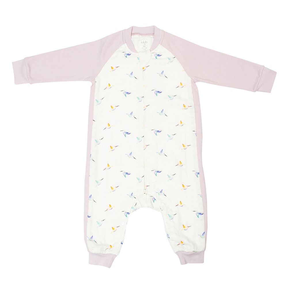 Lulujo - Hummingbirds Print Sleepsuit - Violet