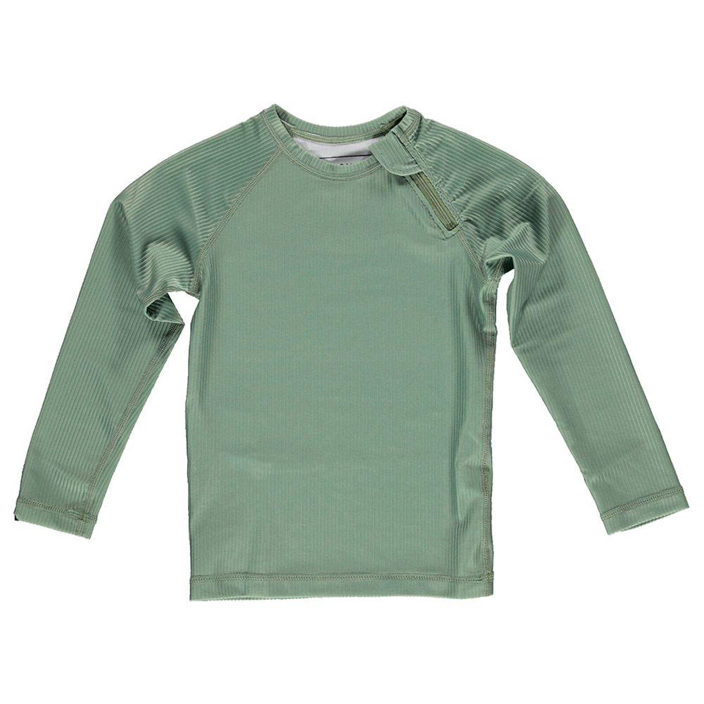 Beach & Bandits - Basil Ribbed Longsleeve Tee - Green