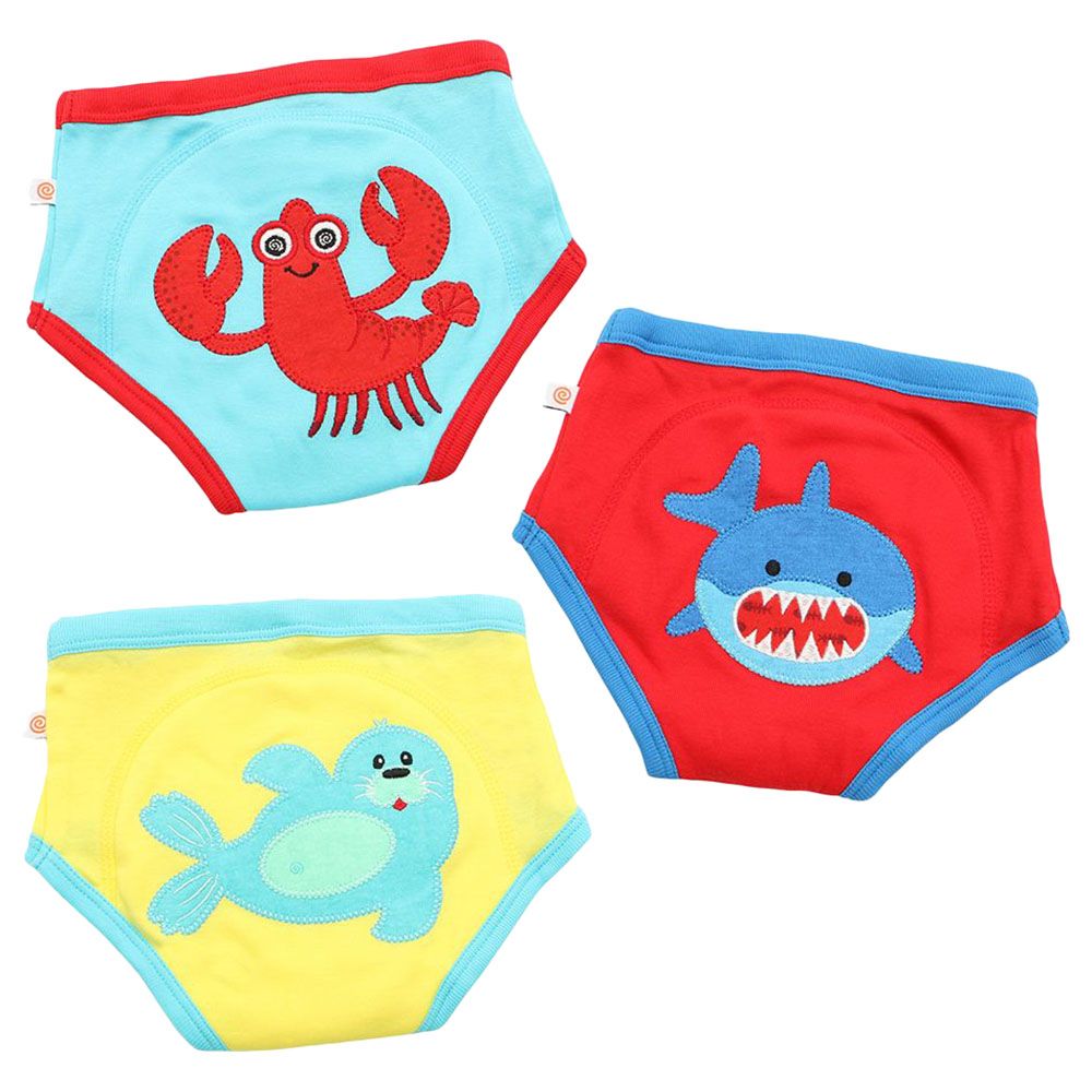 Zoocchini - Potty Training Pant - 3 pcs - Ocean Pals 2T/3T