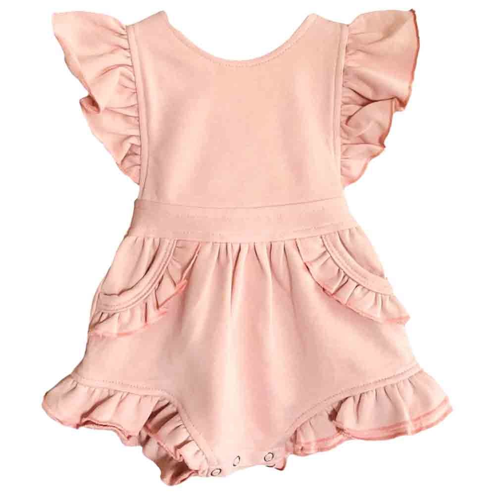 Mon.Amelissa - French Terry Evelyn Romper - Pink