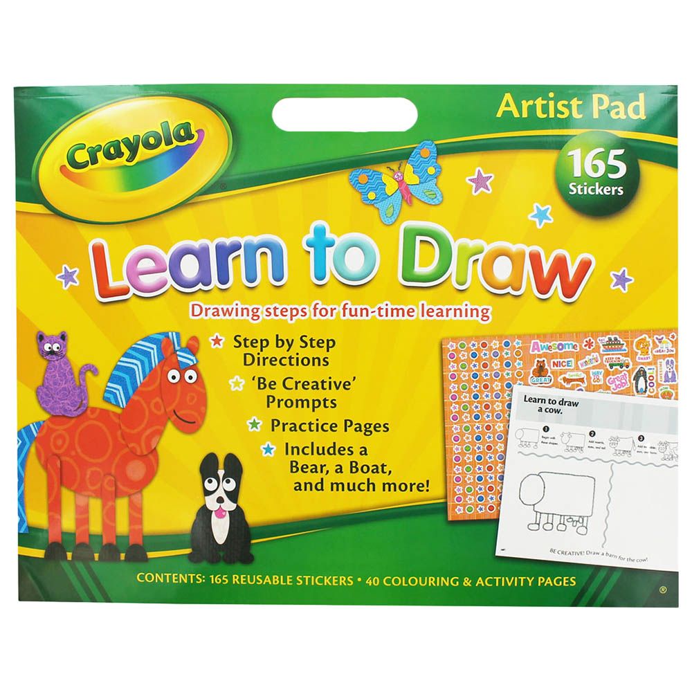 كتاب Crayola Artist Pad (Learn To Draw)