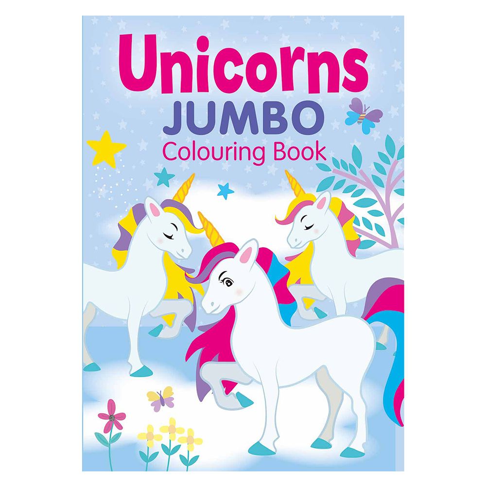 Unicorns Jumbo Colouring Set