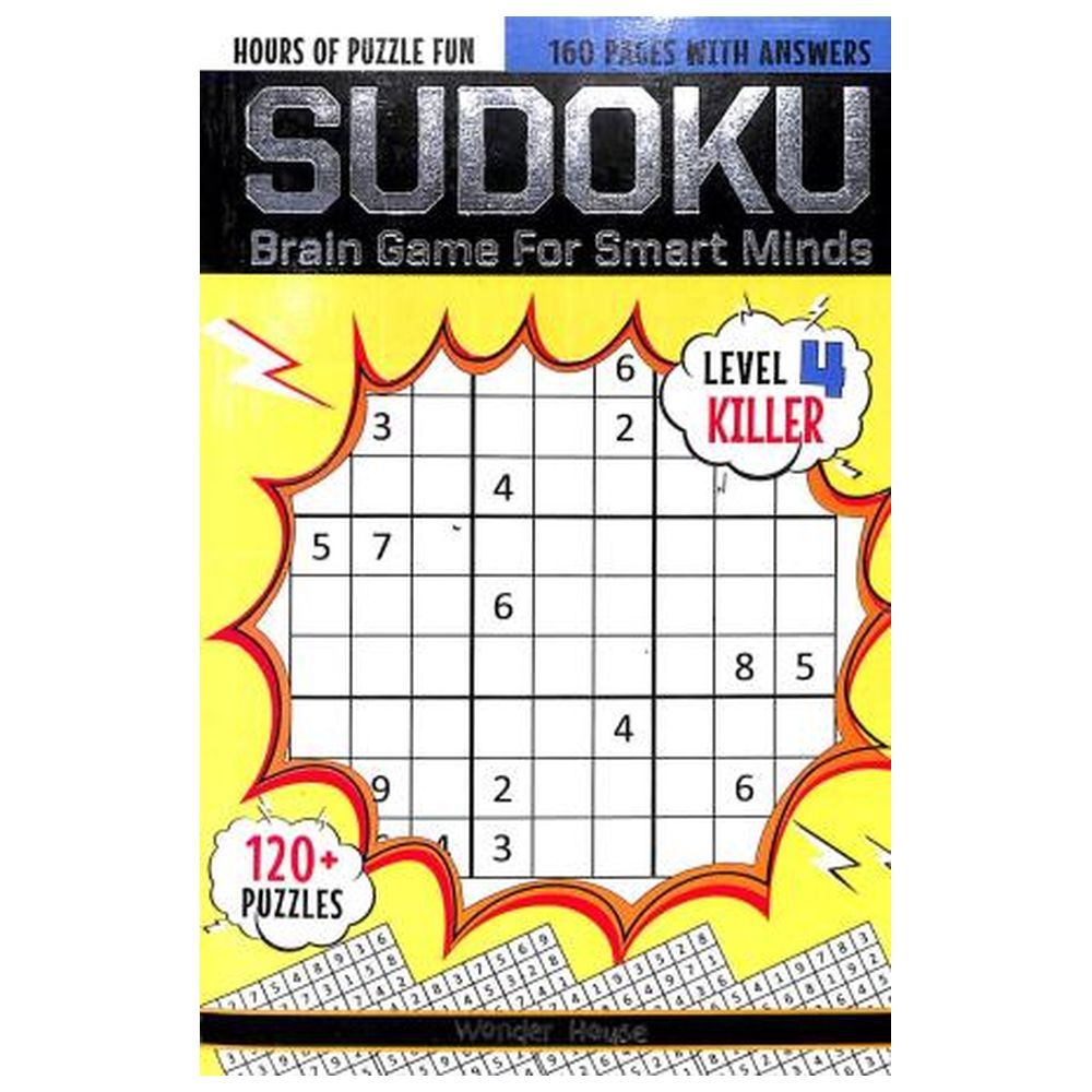 Sudoku - Brain Games For Smart Minds Level 4 Killer Brain Booster Puzzles