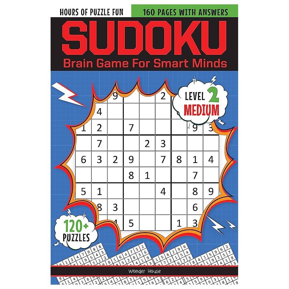 Sudoku - Brain Games For Smart Minds Level 2 Medium Brain Booster Puzzles