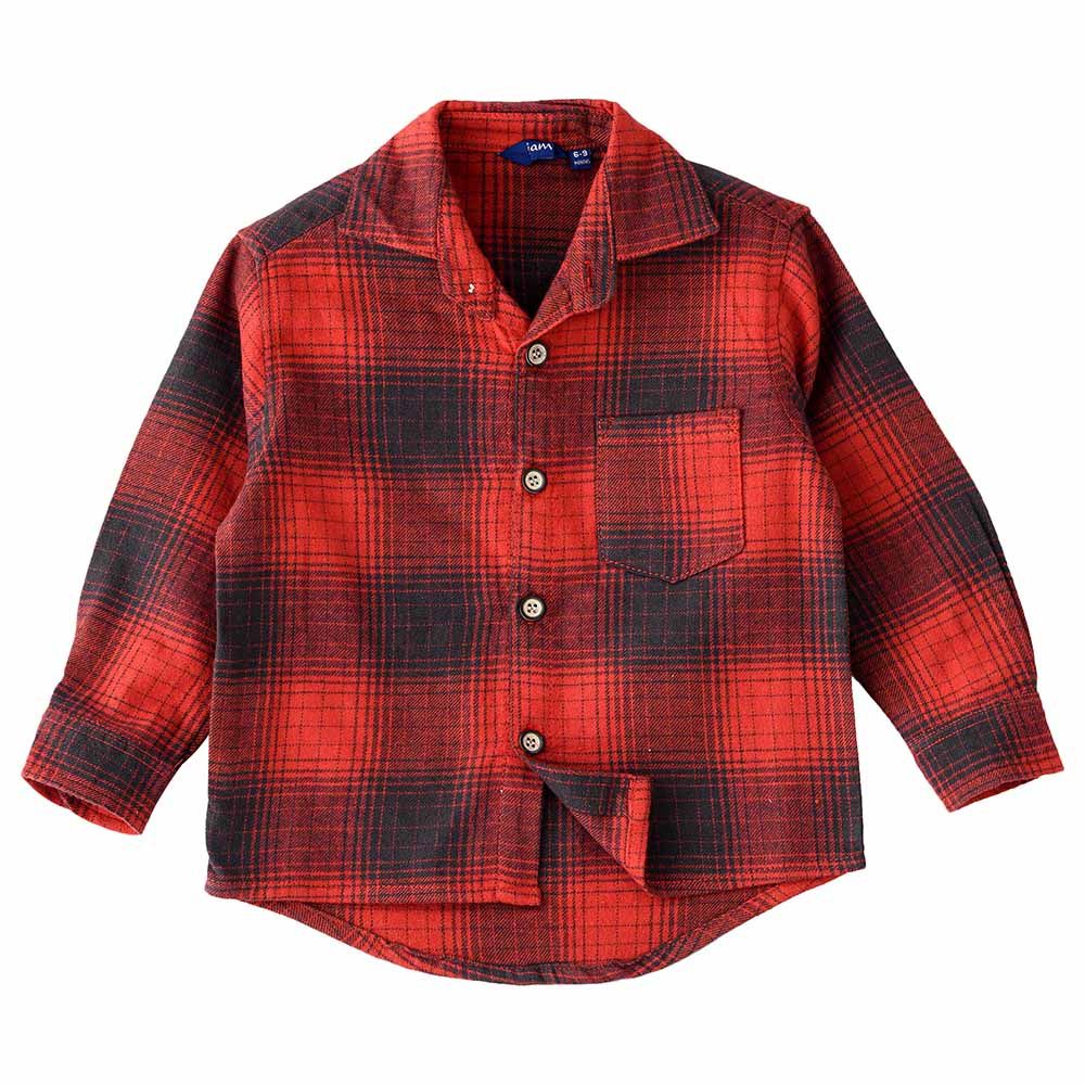 Jam - Woven Flannel Top - Red