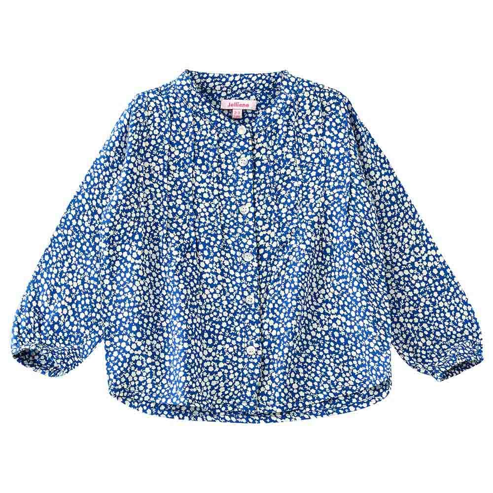 Jelliene - Girls AOP Woven Top - Blue