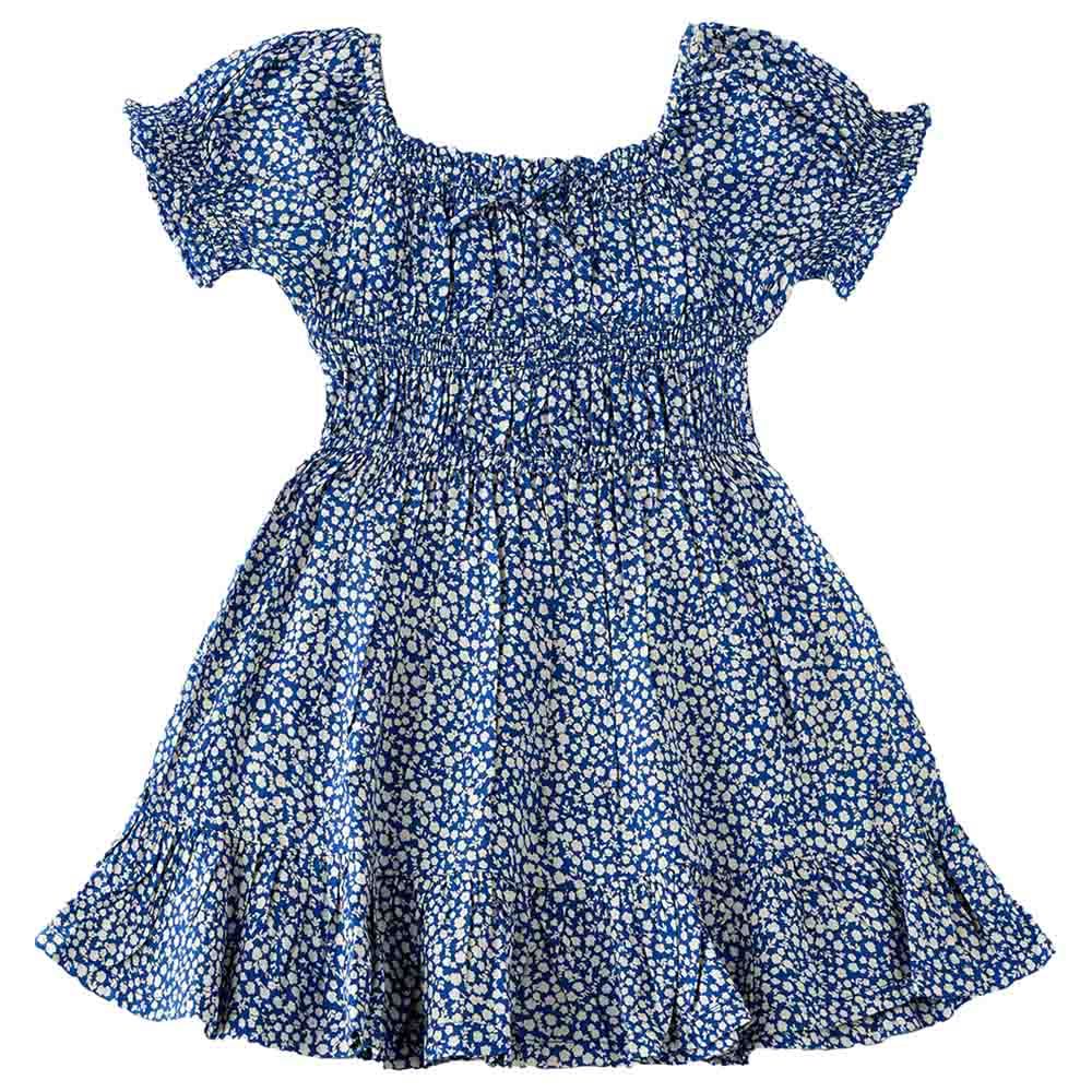 Jelliene - Aop Woven Dress - Blue