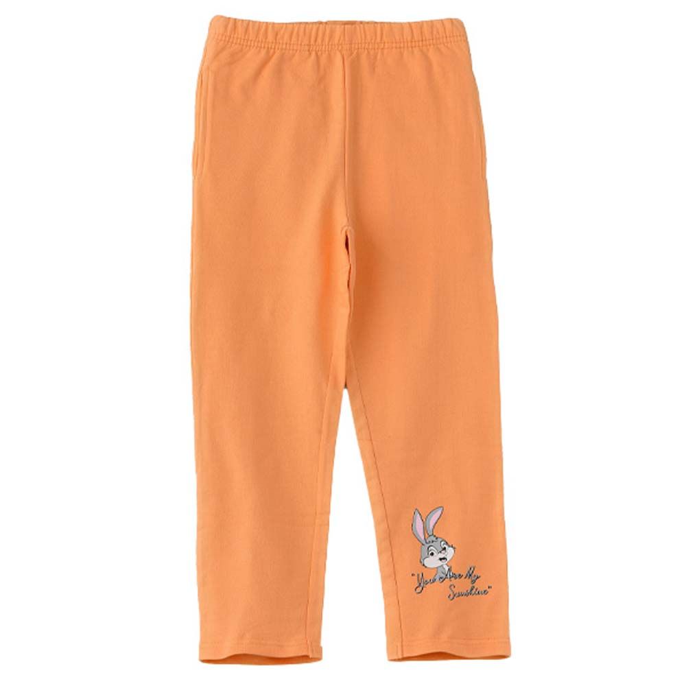 Jelliene - Girls Knitted Jogger w/ Print - Orange