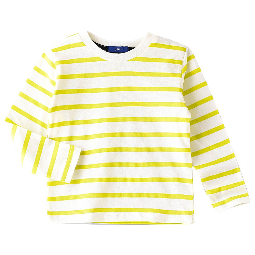 Jam - Yellow Stripes Print Full Sleeves Top