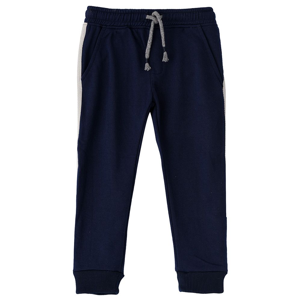 Jam - Knit Jogger w/ Side Stripes - Navy Blue